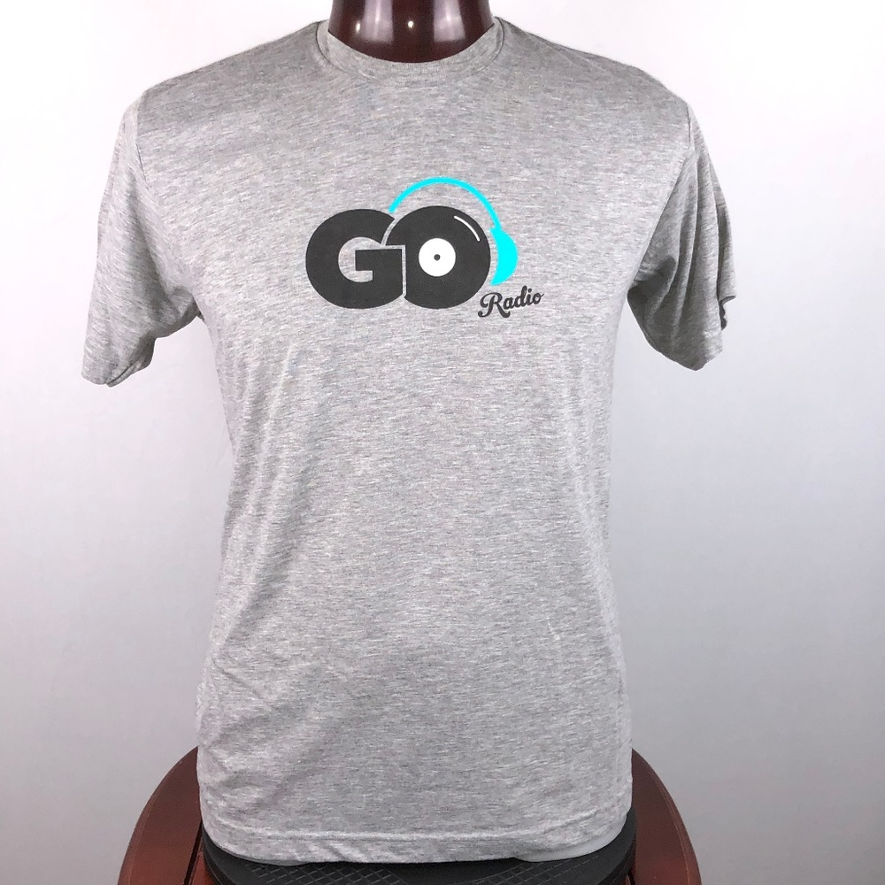 GoRadio.com Mens L Graphic T Shirt